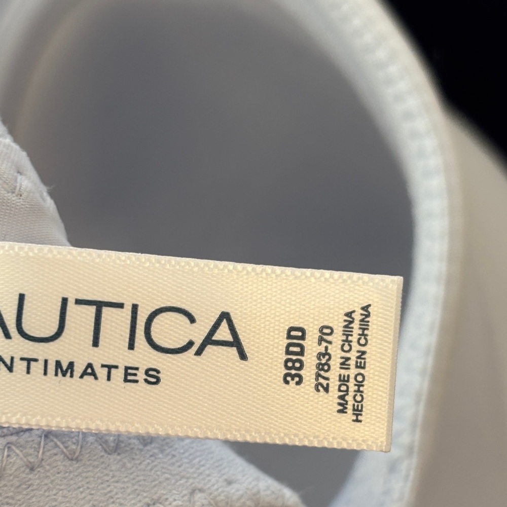 Nautica Full Coverage Bra Set of 3 Blue Black Beige 2783-70 Women’s Size 38DD - Picture 7 of 10